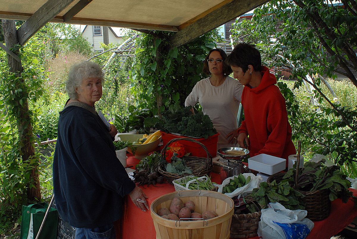 Hedy Muysson, Elizabeth Proudfood, Sheila McDonald in McDonald's Corners in 2007